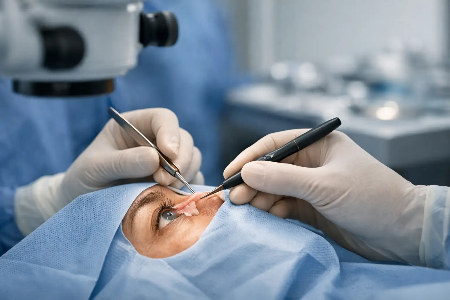 Operación de carnosidad en el ojo: qué esperar