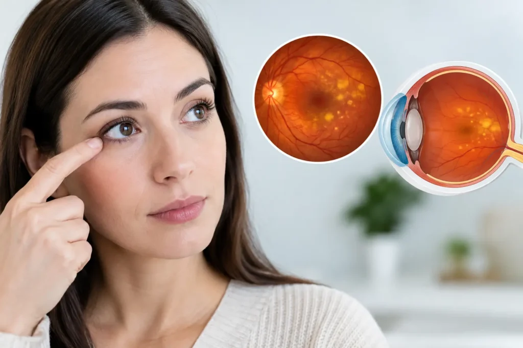 Ejemplos de edema macular y sus señales